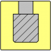 Záhlbník s valcovou stopkou a vodiacím čápom, DIN 373, ČSN 221604